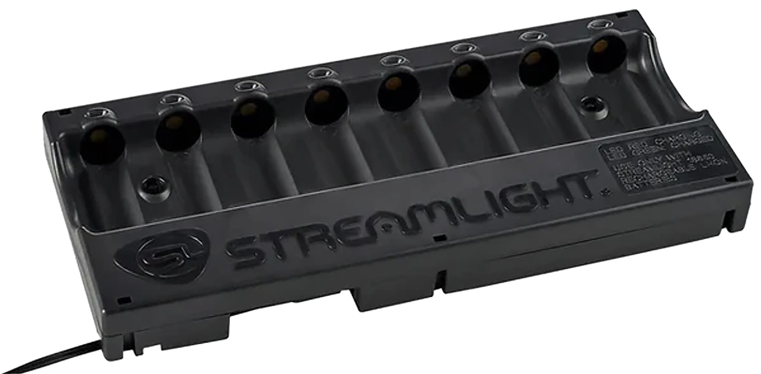 Streamlight 20234 8-Unit Bank Charger Black SL-59/CR123A Battery 100V/120V/AC