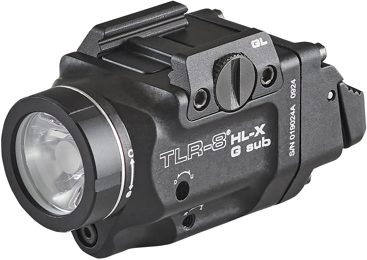 Streamlight 69476 TLR-8 Black Aluminum Glock 43x/48 1,000 Lumens Green Laser