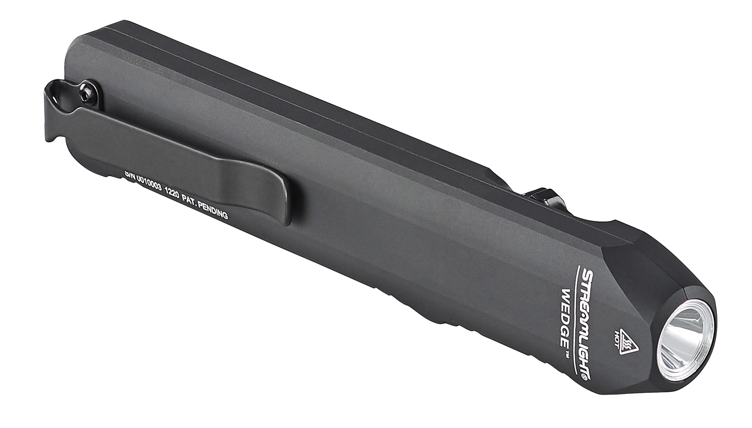 Streamlight 88810 Wedge Slim Black Aluminum, White Light LED 300/1,000 Lumens, 110 Meters Beam Distance
