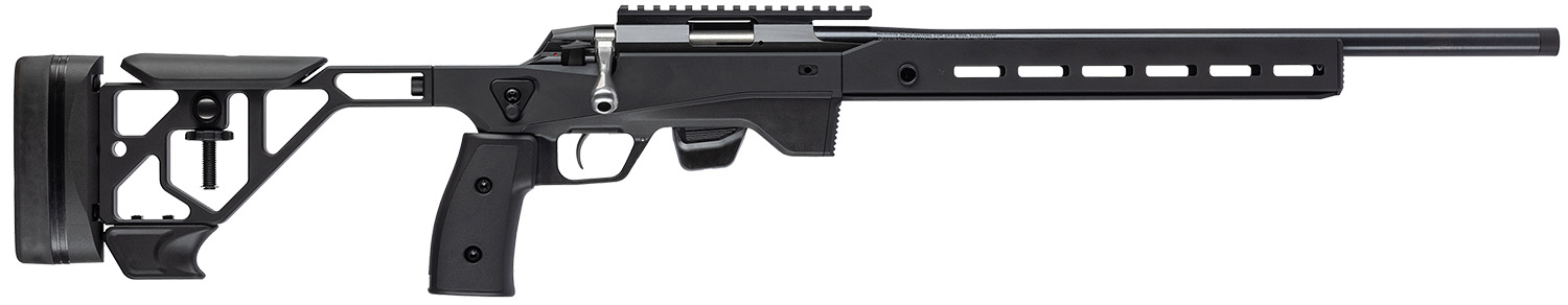 Tikka JRT1XATB30920 T1X Ace Target 17 HMR 10+1 20″ Black Anodized Threaded Barrel, Picatinny Rail Receiver, ARCA/M-LOK Handguards, Black Adjustable Aluminum Stock, Black Polymer Grips