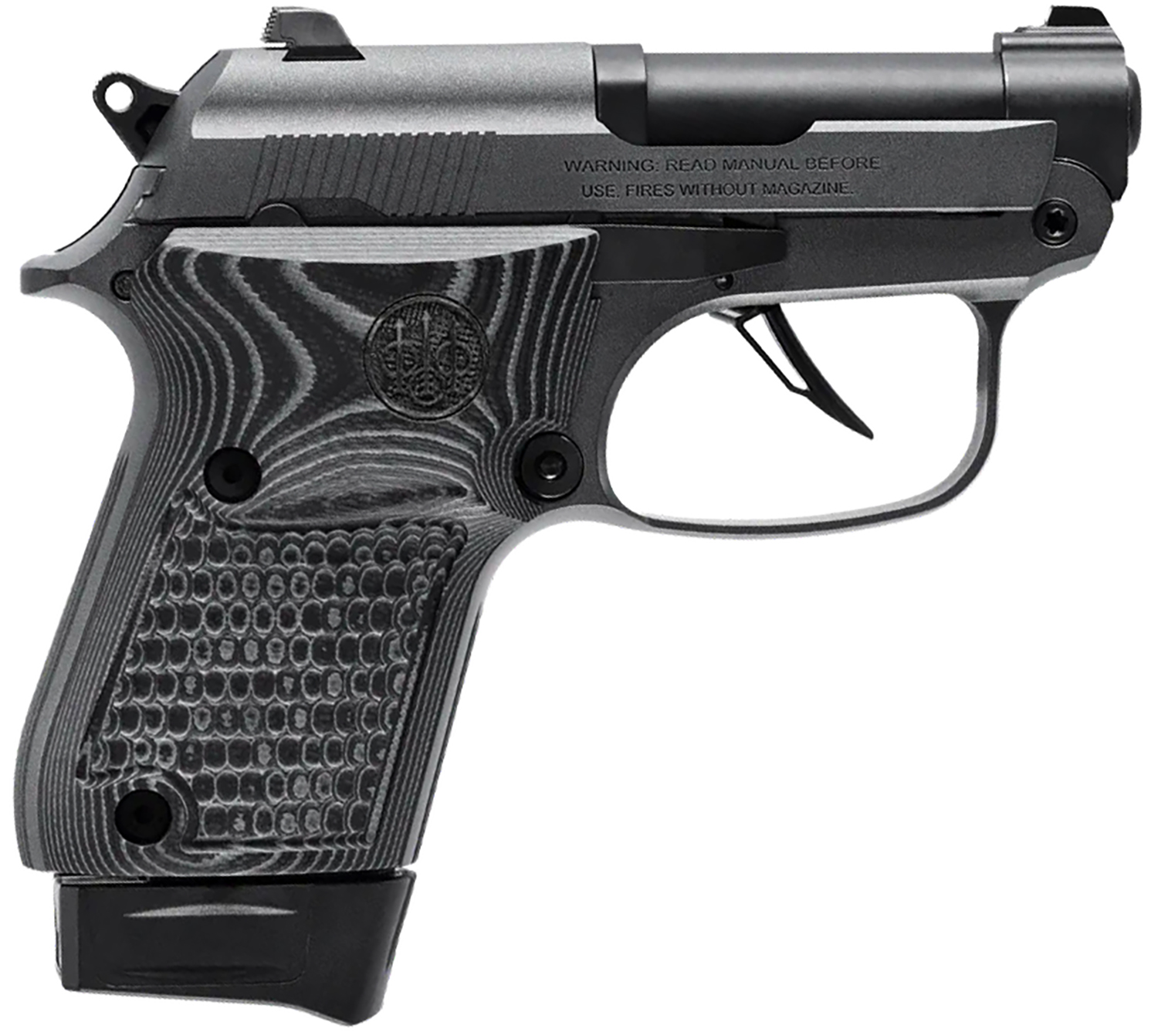 Beretta USA J20X22R8M2 20X Bobcat You’re On Your Own  22 LR 8+1 2.40″ Black Steel Barrel, Silver Cerakote ELS/Serrated Steel Slide, Black Polymer Frame w/Beavertail, Helica Texture Grip
