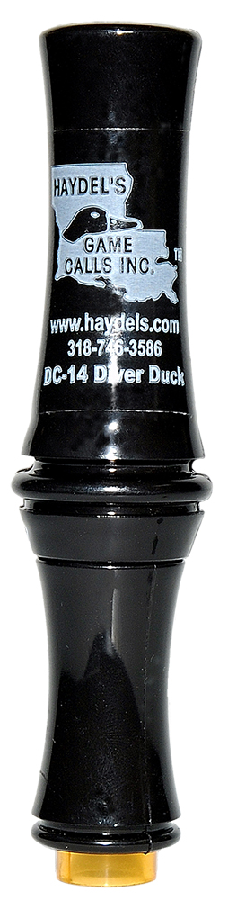 Haydel’s Game Calls DC14 Diver Duck Open Call Attracts Ducks Black Acrylic