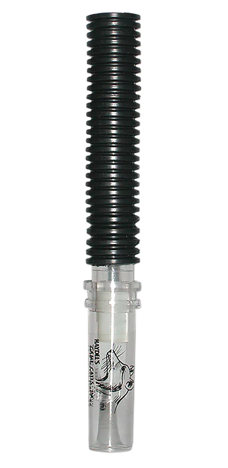 Haydel’s Game Calls CH92 Coyote Howler Tube Call Coyote Sounds Attracts Dominate Dogs Clear/Black Plastic