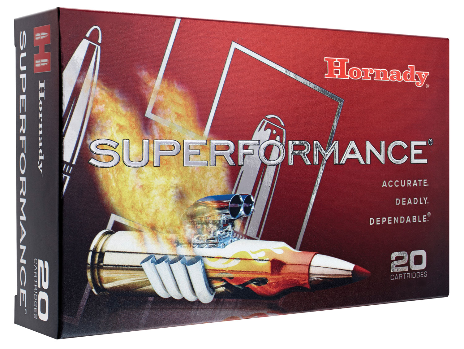 Hornady 81496 Superformance 6.5Creedmoor 129gr Super Shock Tip 20 Per Box/10 Case