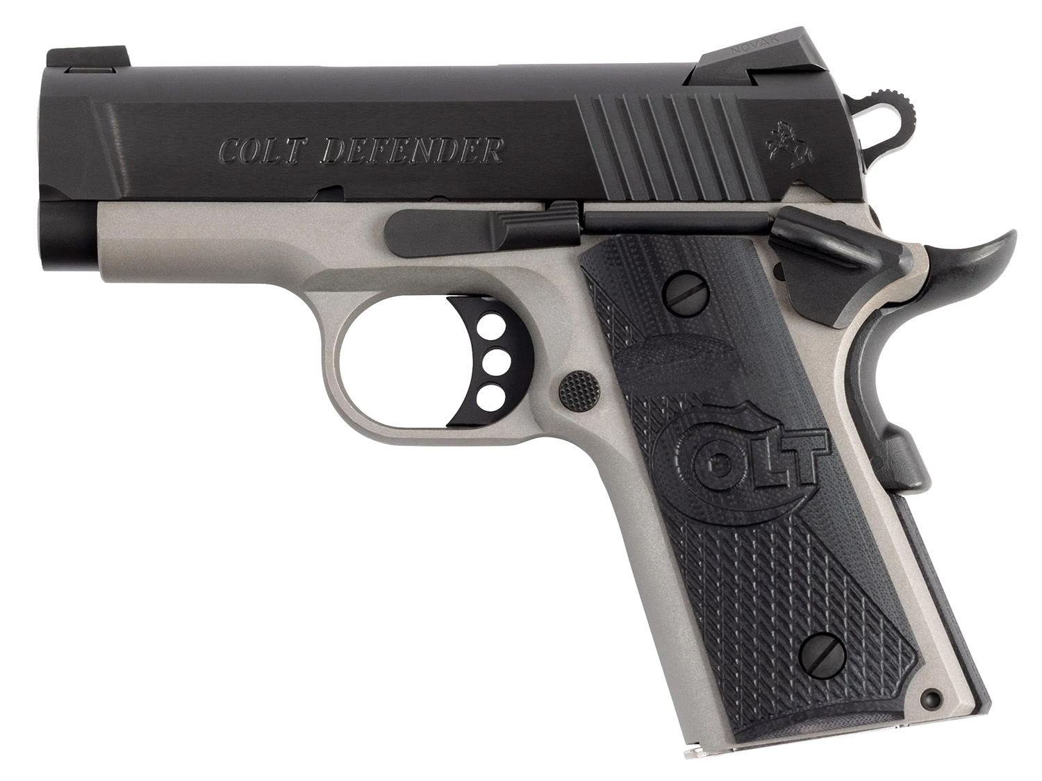 Colt Mfg O7000XETT Defender  45 ACP 7+1 3″ Carbon Steel Slide, Aluminum Frame w/Beavertail, G10 Grip
