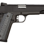 Rock Island 51486 Rock Ultra FS 45 ACP Caliber with 5″ Barrel, 8+1 Capacity, Overall Black Parkerized Finish Steel, Beavertail Frame, Serrated Slide & Black/Gray G10 Grip