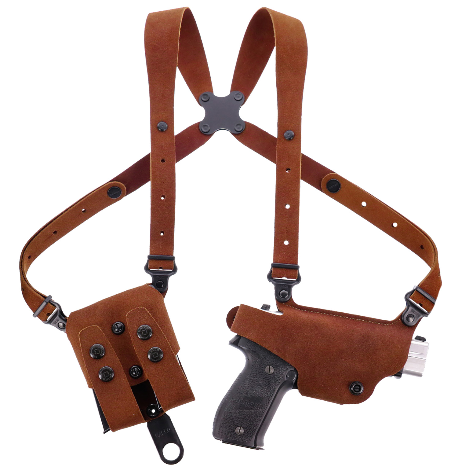 Galco CL2838R Classic Lite 2.0 Shoulder System Size Fits Chest Up To 56″ Natural Leather Fits Sig P365 Fits Sig P365XL Fits Sig P365 SAS Right Hand