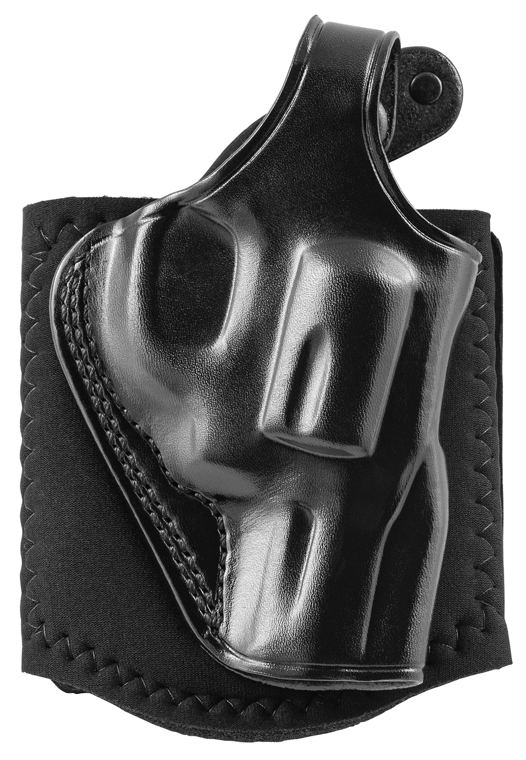 Galco AG286RB Ankle Glove Size Fits Ankles up to 13″ Black Leather Hook & Loop Compatible w/Glock 26/27Gen3-5/Glock 33 Right Hand