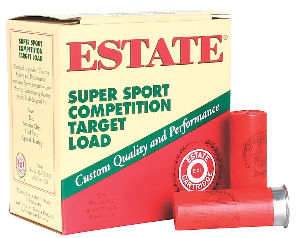 Estate Cartridge SS12H75 Super Sport Competition Target 12Gauge 2.75″ 1 1/8oz 7.5Shot 25 Per Box/10 Case