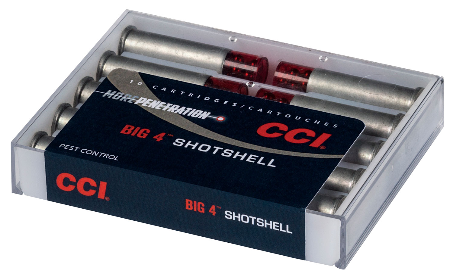 CCI 3722CC Big 4 Shotshell 45Colt 140gr #4Shot 10 Per Box/20 Case