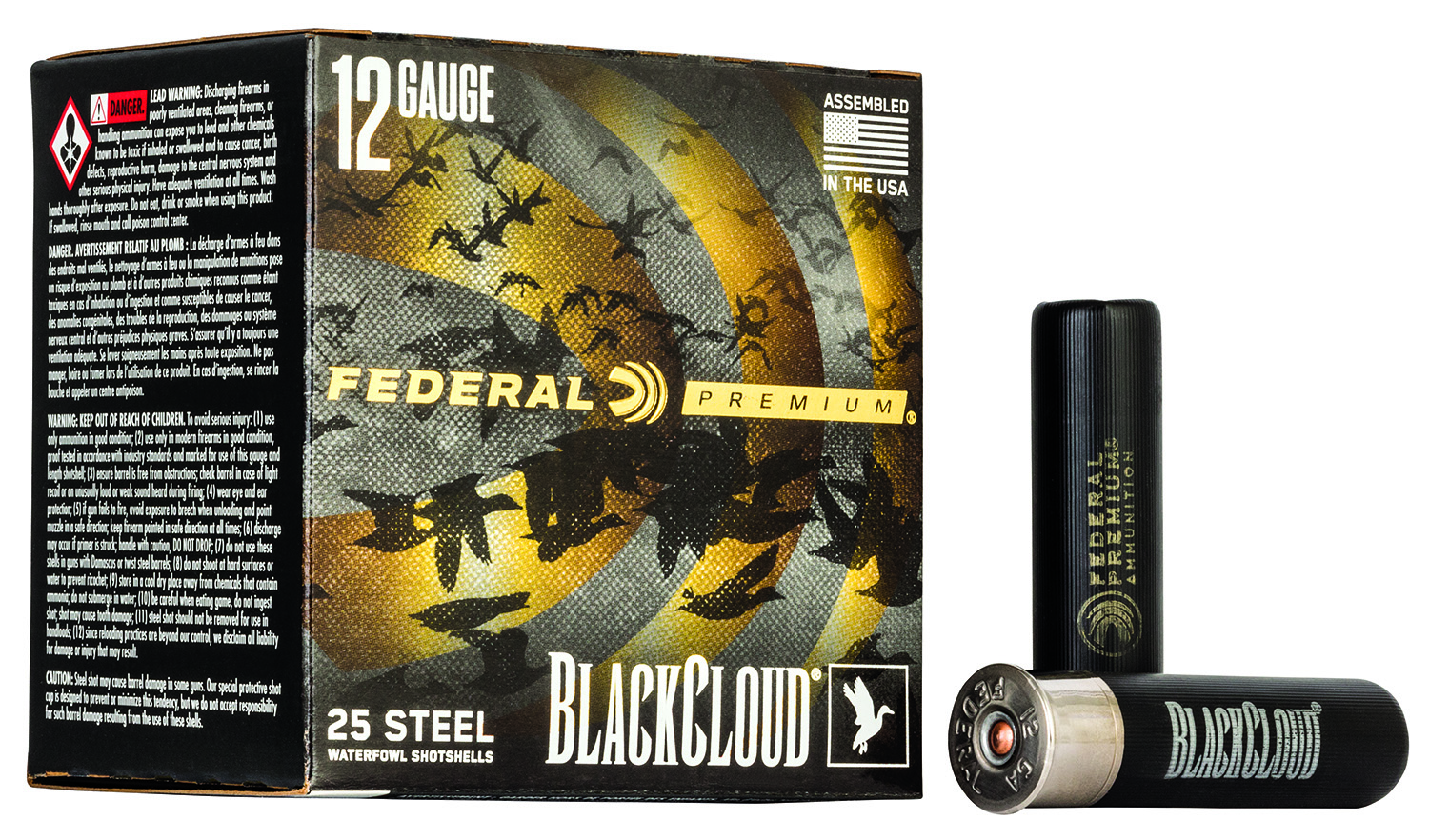Federal PWBX1342 Black Cloud FS 12Gauge 3.50″ 1 1/2oz 2Shot 25 Per Box/10 Case