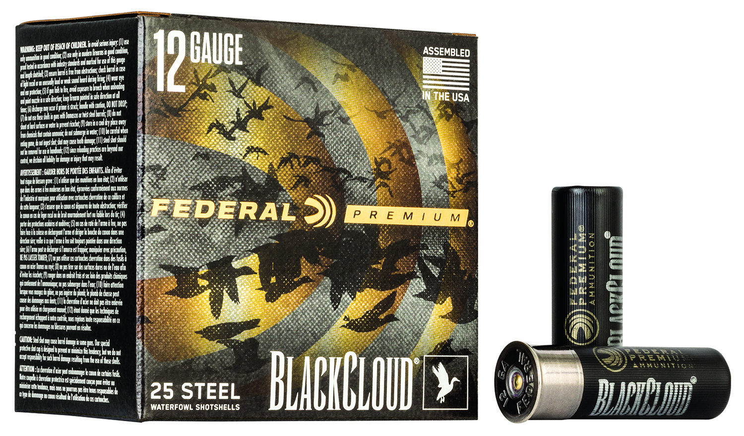 Federal PWBX1422 Black Cloud FS 12Gauge 3″ 1 1/4oz 2Shot 25 Per Box/10 Case