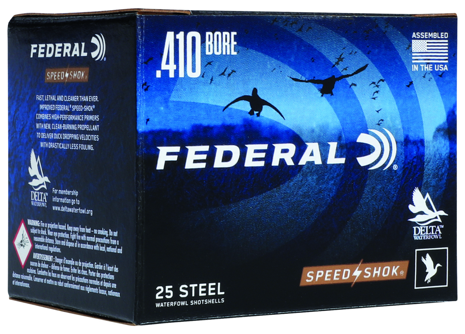 Federal WF4136 Speed-Shok 410Gauge 3″ 3/8oz 6Shot 25 Per Box/10 Case