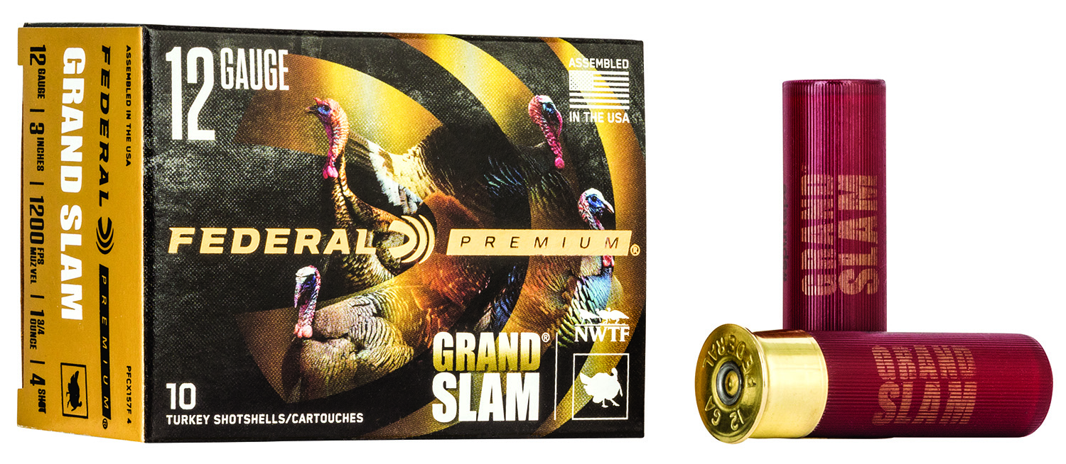 Federal PFCX157F4 Premium Grand Slam 12Gauge 3″ 1 3/4oz 4Shot 10 Per Box/25 Case