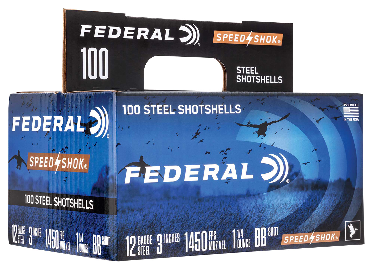 Federal WF1421002 Speed-Shok 12Gauge 3″ 1 1/4oz 2Shot 100 Per Box/2 Case