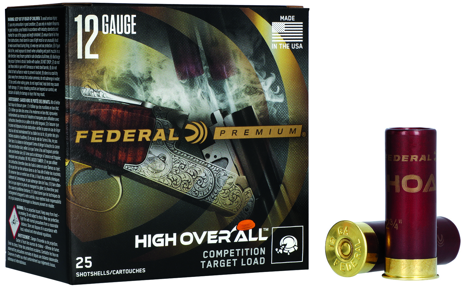 Federal HOA12H18 Premium High Over All 12Gauge 2.75″ 1oz 8Shot 25 Per Box/10 Case