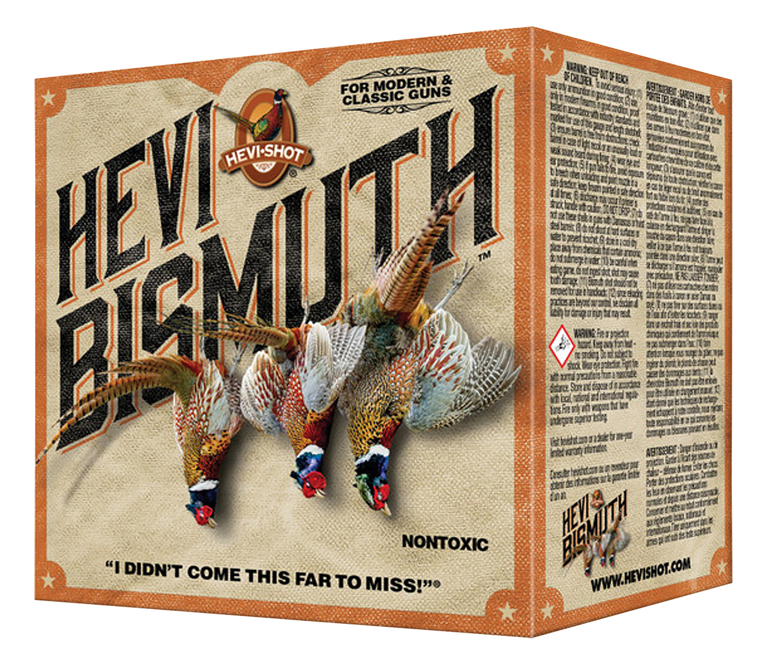 HEVI-Shot HS16713 HEVI-Bismuth Upland 16Gauge 2.75″ 1 1/8oz Bismuth 3Shot 25 Per Box/10 Case