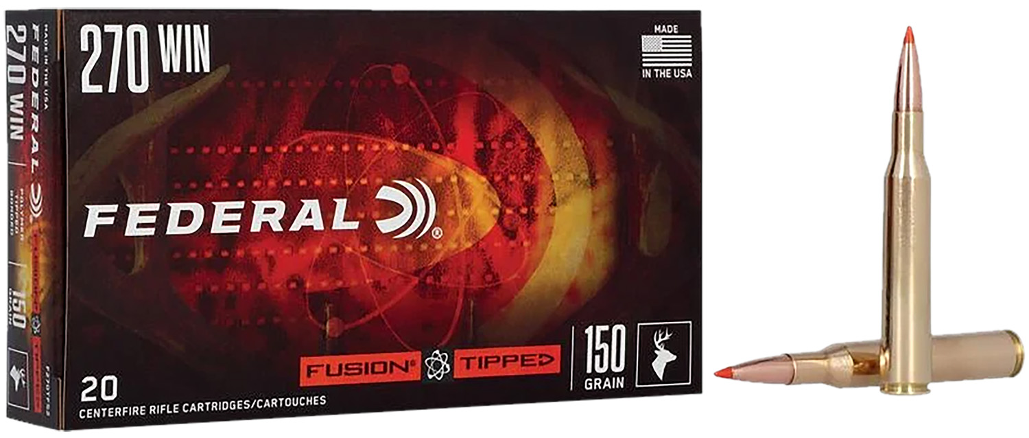 Federal F270TFS2 270Win 150gr Fusion Tipped 20 Per Box/10 Case