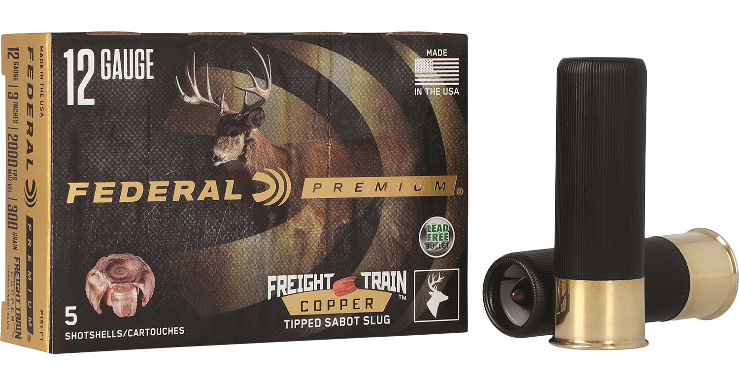 Federal P151FT Premium Freight Train 12Gauge 3″ SlugShot 5 Per Box/10 Case
