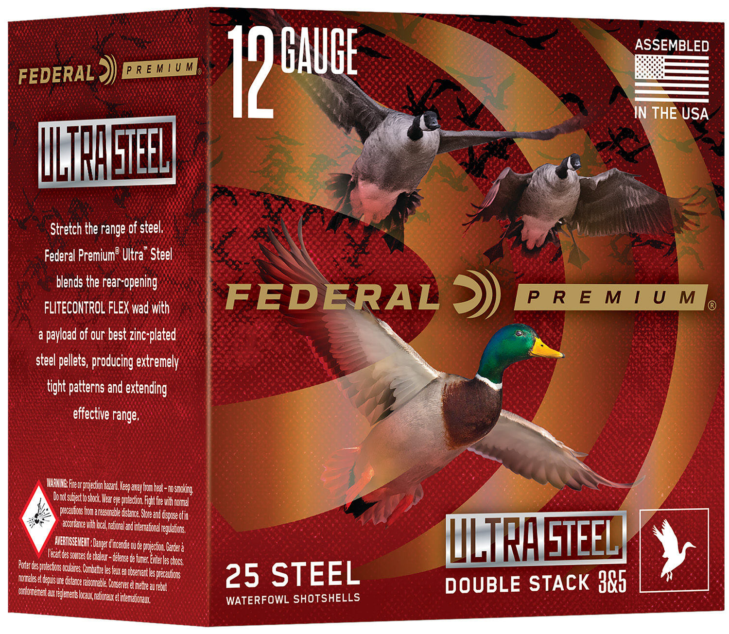 Federal PWUX1422 Premium  12Gauge 3″ 1 1/4 oz 2 Shot 25 Per Box/10 Cs