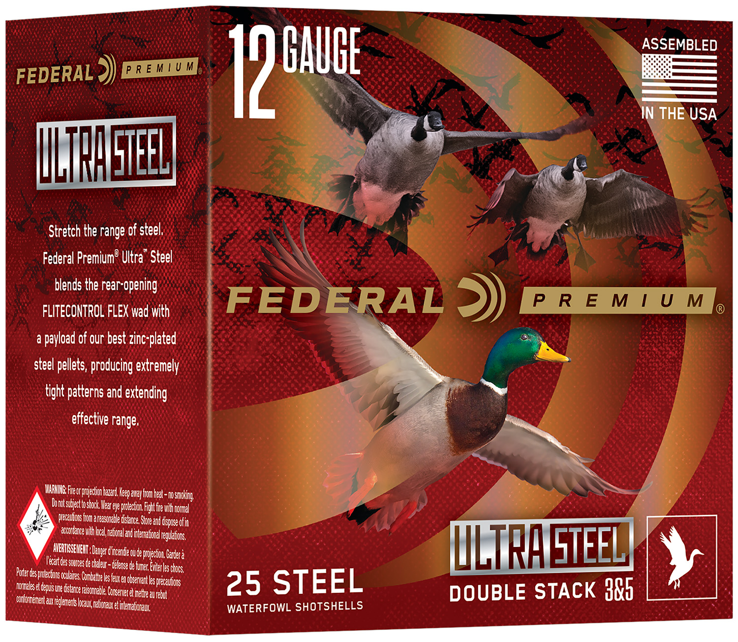 Federal PWUX1422BB Premium 12Gauge 3″ 1 1/4 oz 2 Shot 25 Per Box/10 Cs