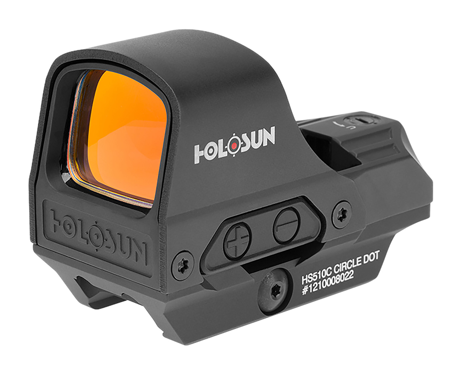 Holosun HS510C 510  Black 1x, 2 MOA Red Dot/65 MOA Circle Reticle