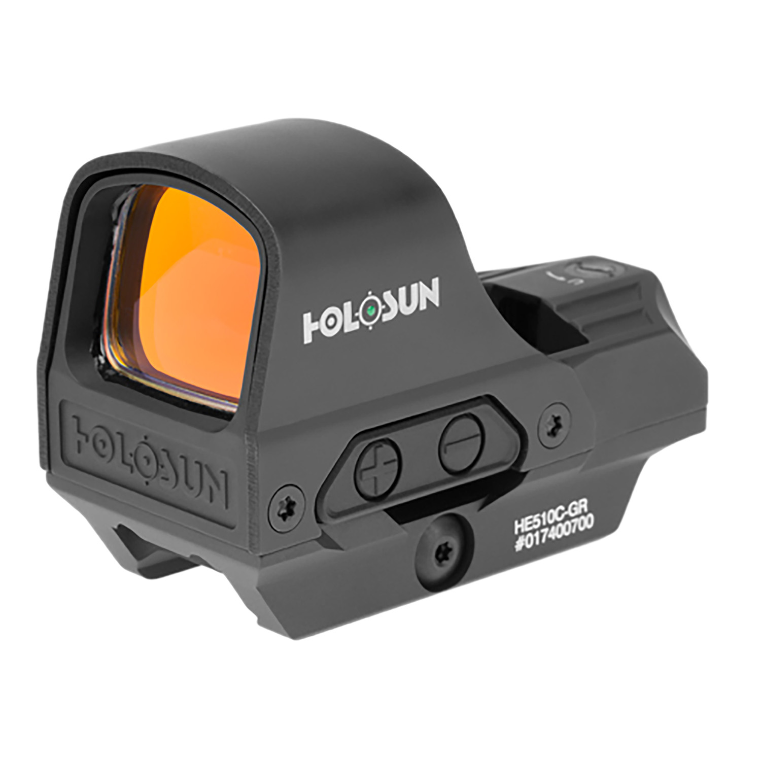 Holosun HE510CGR 510 Black 1 x 0.91″ x 1.26″ 2 MOA Green Dot/65 MOA Circle Multi Reticle
