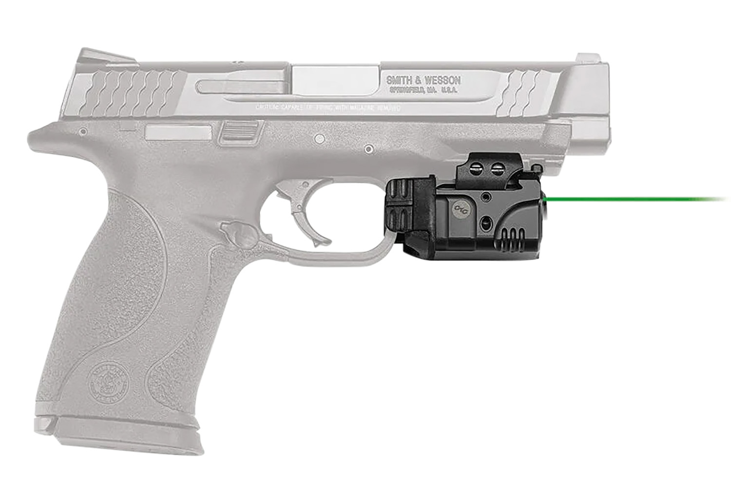 Crimson Trace 0142001 Rail Master Pro Green Laser 5mW/100 Lumens, 532nM Wavelength, Picatinny/Weaver Rail Mount