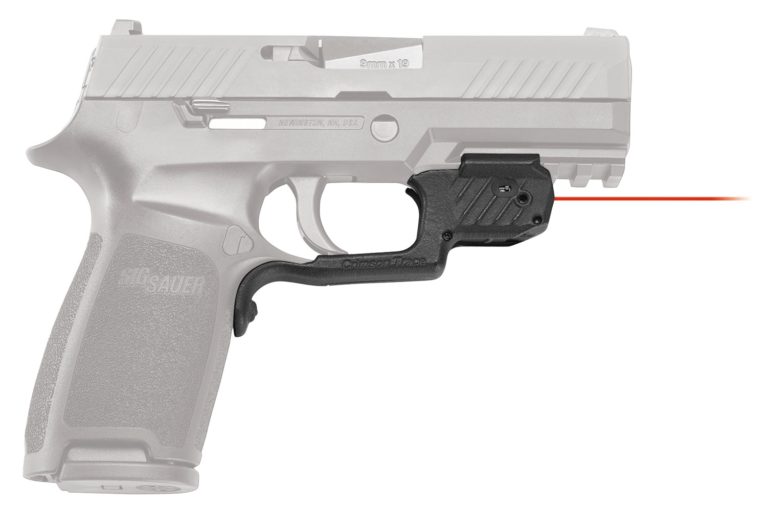 Crimson Trace 0177701 Laserguard Fits Sig P320 (Except Subcompact)/M17/M18, Red Laser Black Polymer