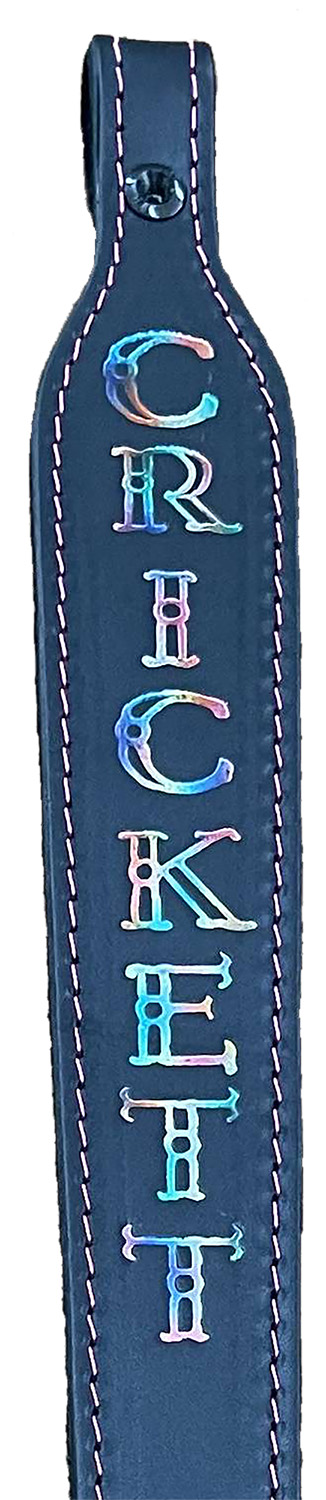Crickett KSA802 Rifle Sling Black w/ Pink Stitching Leather 23″ OAL Rifle