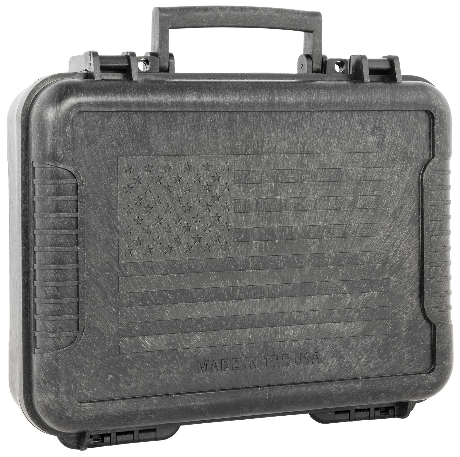 Outdoor Connection 10017 Molded Pistol Case 11″ Long Black w/US Flag Polypropylene