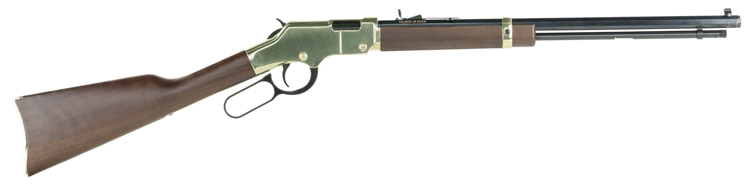 Henry H004 Golden Boy 22 LR Caliber with 16 LR/21 Short Capacity, 20″ Octagon Barrel, Brasslite Metal Finish & American Walnut Stock Right Hand