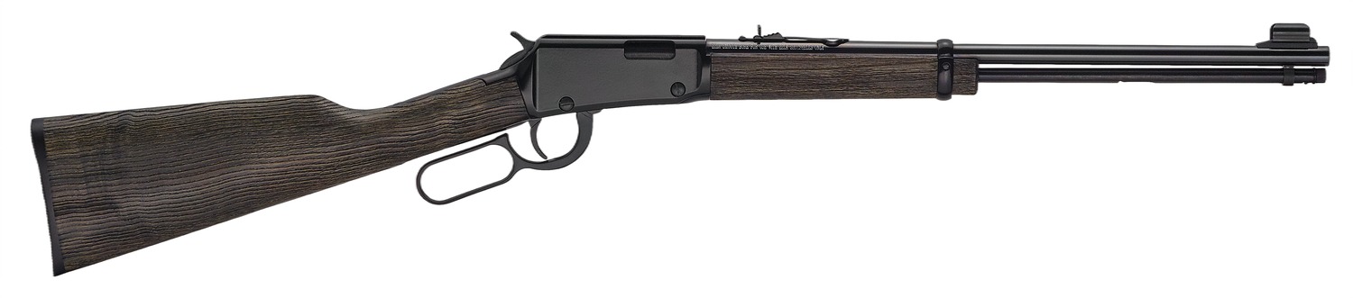 Henry H001GG22M Garden Gun  22 WMR Shotshell 12+1 18.50″ Blued Smooth Bore Barrel, Black Aluminum Grooved Receiver, Black Ash Straight Grip Wood Stock
