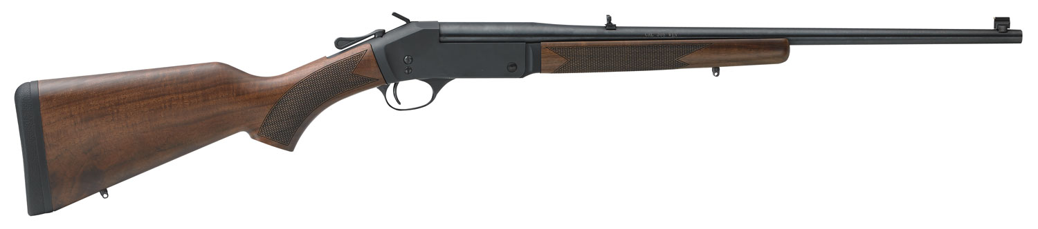 Henry H015223 Single Shot 223 Rem Caliber with 1rd Capacity, 22″ Barrel, Overall Blued Metal Finish & American Walnut Stock, Right Hand (Full Size)