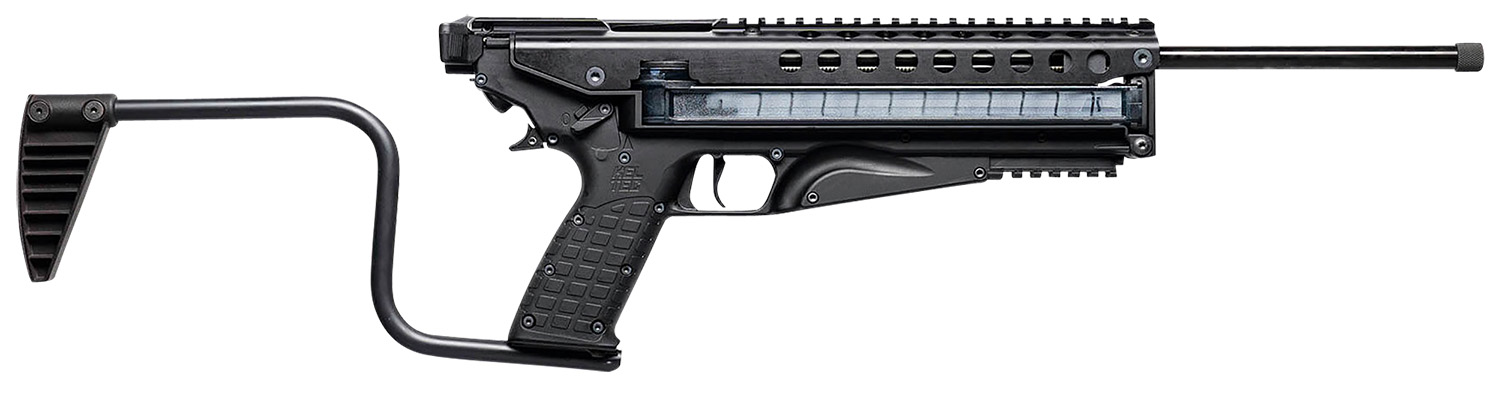 Kel-Tec R50BLK R50 5.7x28mm 50+1 16.10″ Threaded Barrel, Black Receiver & Polymer Grip, Side-Folding Stock, Adjustable Sights, QD Sling Mount