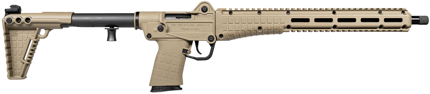 Kel-Tec SUB2K57TAN SUB2000 Gen3 5.7x28mm 20rd 16.15″ Tan Polymer Stock