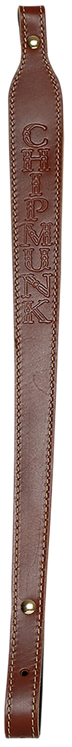 Chipmunk 80021 Rifle Sling Brown Leather Adjustable OAL