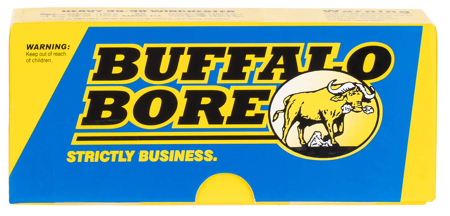 Buffalo Bore Ammunition 33B20 Personal Defense Strictly Business 38Super +P 124gr Jacket Hollow Point 20 Per Box/12 Case