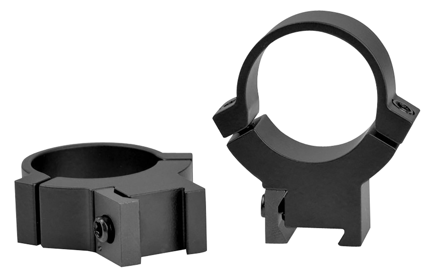 Warne 722M Rimfire 70/30 Horizontal Split Matte Black Steel 1″ Tube High 3/8″/11mm Dovetail 0 MOA
