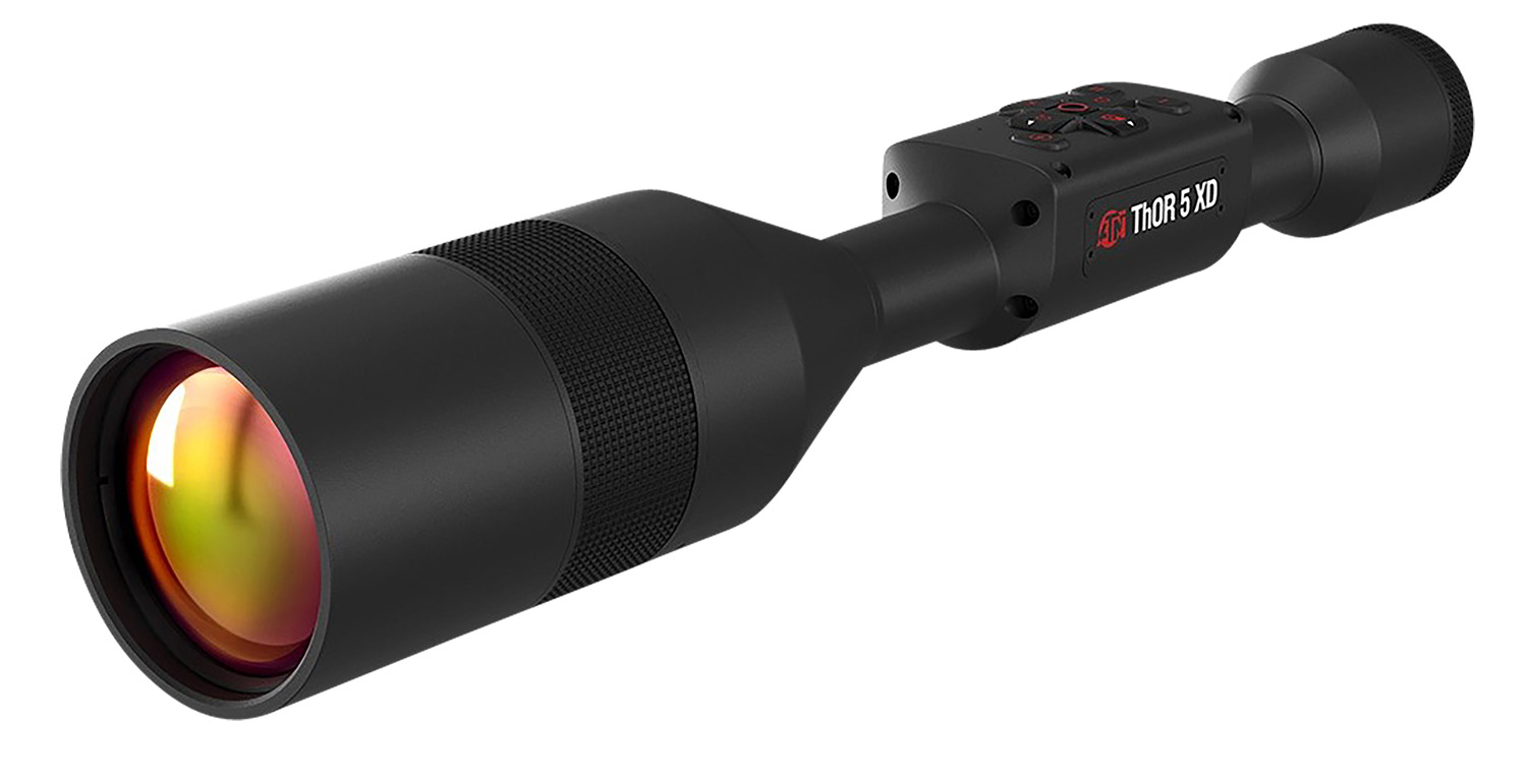 ATN TIWST51210A Thor 5 XD  Thermal Rifle Scope, Black Anodized 4-40x Smart Mil Dot Reticle w/Zoom, 1280×1024 60 fps Resolution