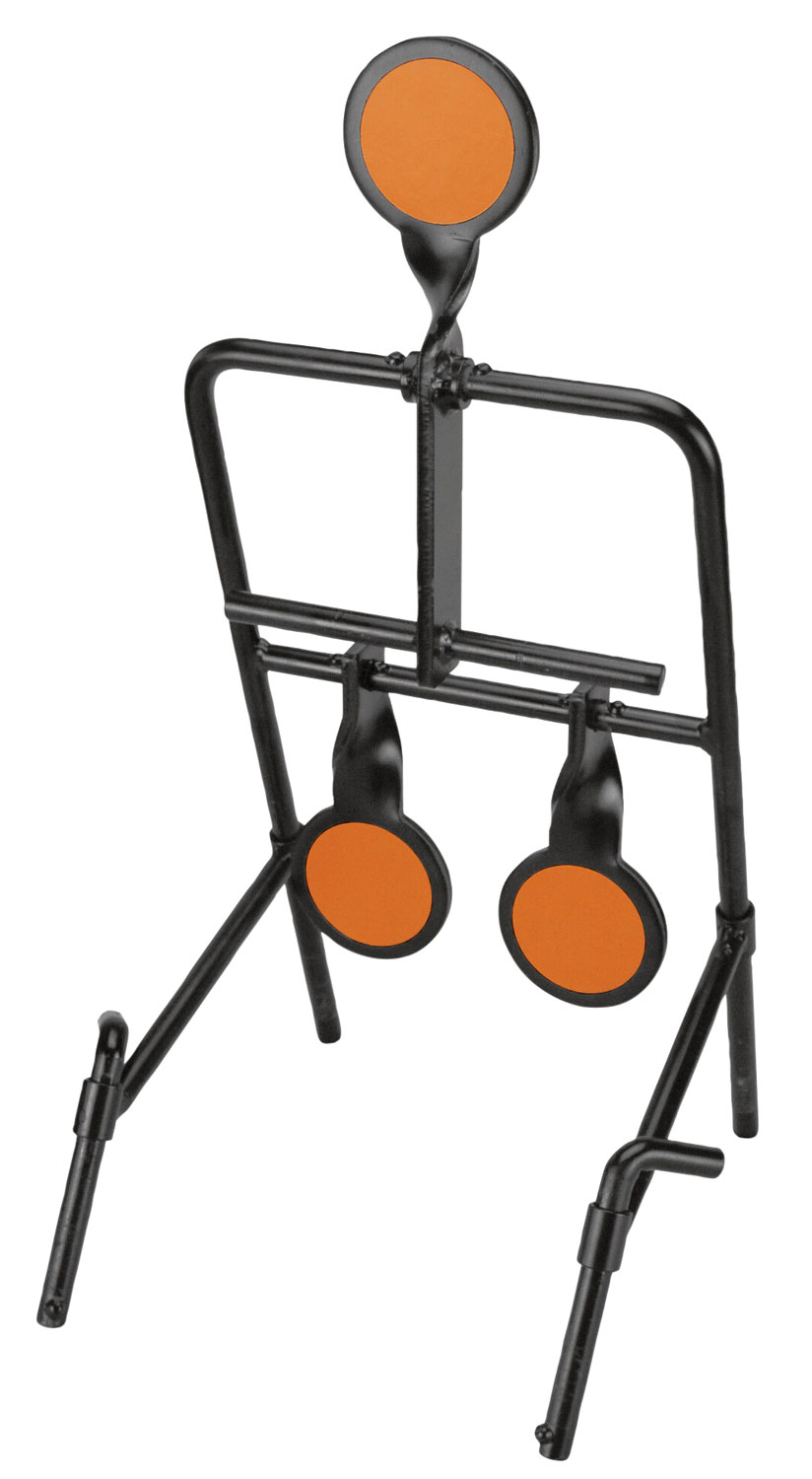 Caldwell 1071002 Resetting Handgun Resetting Steel Target Black/Orange Circle Illustration Impact Enhancement Motion 3.50″