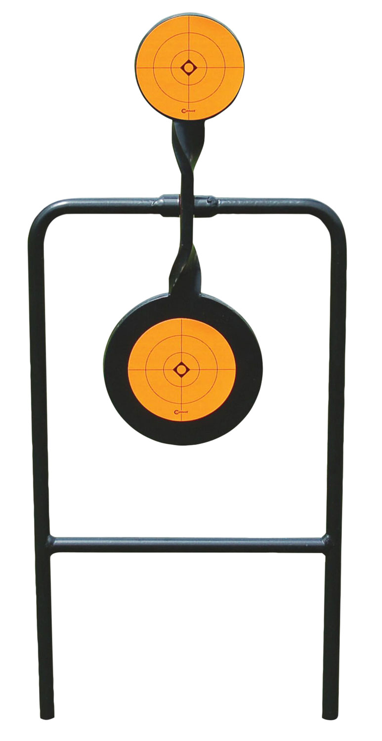 Caldwell 133565 Plink n Swing Double Spin Target Handgun Steel Black/Orange Impact Enhancement Motion 4.25″