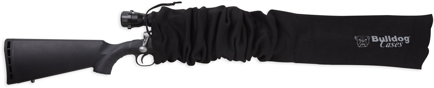 Bulldog BD152 Gun Sock 52″ Oversized Scoped Rifle Moisture Resistant Black