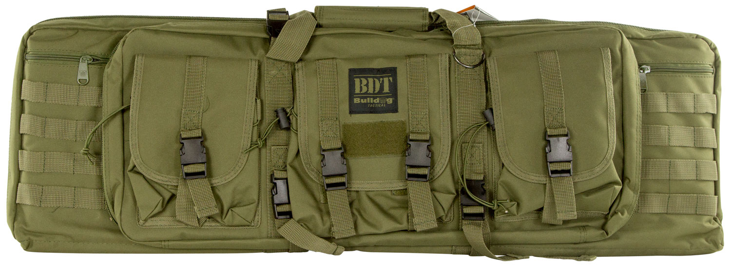 Bulldog BDT3536G BDT Tactical Single 36″ Green Nylon, 3 Accessory Pockets, Deluxe Padded Backstraps, Lockable Zippers, Padded Internal Divider