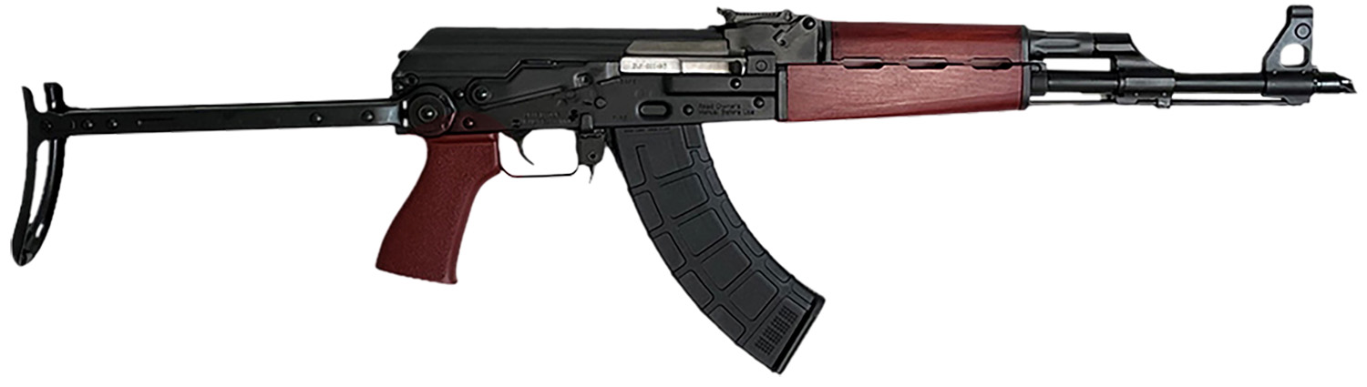 Zastava Arms Usa ZR7762UFSR ZPAPM70 7.62x39mm 30+1 16.30″ Black Threaded Barrel, Black 1.5mm Bulged Trunnion Receiver, Serbian Red Wood Handguard, Black Wood Underfolding Stock, Serbian Red Wood Grip
