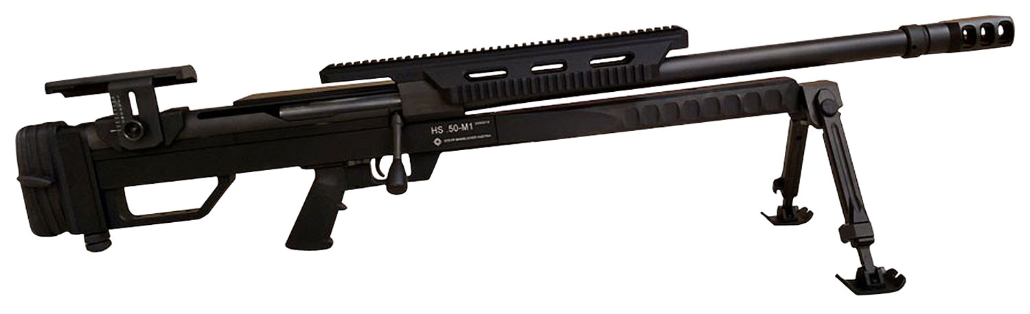 Steyr Arms 610501 HS .50-M1 Take Down Design, 50 BMG 5+1 24″ Fluted/Threaded, Black, Fully Adj. Chassis, Muzzle Brake, Adj. Integrated Bipod & Monopod, Optics Mount