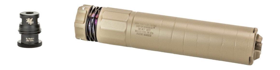 Griffin Armament GADL762FDE-W Dual-Lok 7 7.62mm 1.50″ Flat Dark Earth Stainless Steel/Inconel 5/8″x24