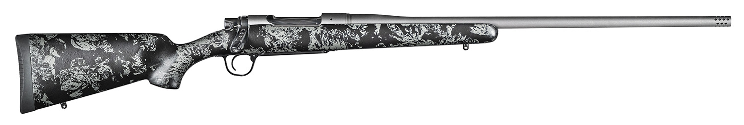 Christensen Arms 8010107800 Mesa FFT 7mm Rem Mag 3+1 22″ Threaded Barrel, Tungsten Gray Cerakote, Black with Gray Webbing Stock