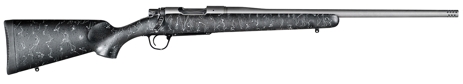 Christensen Arms 8010201600 Mesa Long Range 300 PRC 3+1 26″ Threaded Barrel, Tungsten Gray Cerakote, Black with Gray Webbing Stock