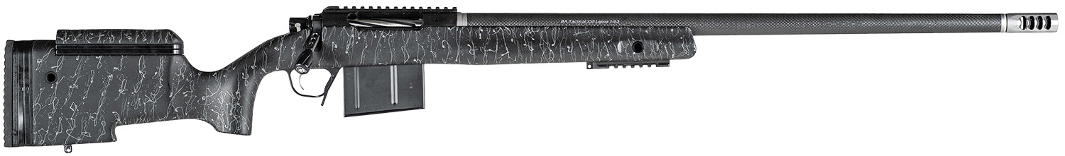 Christensen Arms 8010400500 BA Tactical Long Range 6mm Creedmoor 4+1 24″ Carbon Fiber Barrel, Black Nitride Finish, Black with Gray Webbing Stock